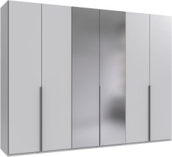Wimex Kleiderschrank »Mugano,in 8 Breiten,3 Höhen,2 Tiefen, viele Farben, Made in Germany«, (in Basic oder Premium Ausstattung mit 2 weiteren Einlegeböden), mit langen oder kurzen Griffen aus Metall, mit oder ohne Spiegel