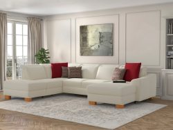 sit&more Wohnlandschaft »Durness«, mit Federkern und hochwertigen Massivholzfüssen, wahlweise mit Kopfteilverstellung, optional mit Bettfunktion und Stauraum