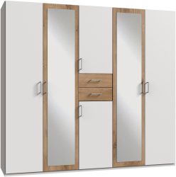 Wimex Kleiderschrank »Diver Drehtürenschrank mit Spiegel, 180, 225 o. 270cm breit«, Bestseller Schlafzimmerschrank wahlweise 3 Innenausstattungen