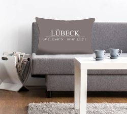 queence Dekokissen »Lübeck«, (1 St.), mit Schriftzug