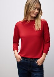 STREET ONE 3/4-Arm-Shirt, Strick-Shirt mit U-Boot-Ausschnitt