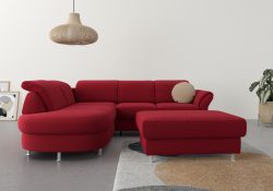 sit&more Ecksofa, wahlweise mit Bettfunktion, Bettkasten und Kopf- und Armteilverstellung