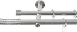 SN DECO GROUP Gardinenstange Ø 19 mm 2 läufig-läufig Fixmass;kürzbar