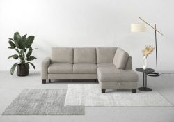 Home affaire Ecksofa »Summer«, mit Ottomane, mit oder ohne Bettfunktion und Bettkasten, Cord-Bezug