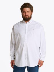 Tommy Hilfiger Big & Tall Langarmhemd »BT-FLEX POPLIN POLKA DOT S-B«, in Grossen Grössen, Logostickerei
