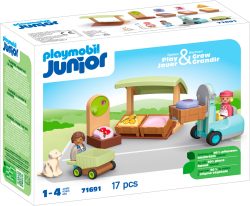 71691 Junior: Bio-Marktstand & Gabelstapler, Konstruktionsspielzeug