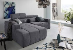 DOMO collection Ecksofa »Brandon«, Mit Kopfteilverstellung