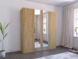 WIEMANN Drehtürenschrank »Mainau«, mit Holz- und Spiegeltüren