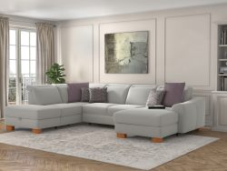 sit&more Wohnlandschaft »Durness«, mit Federkern und hochwertigen Massivholzfüssen, wahlweise mit Kopfteilverstellung, optional mit Bettfunktion und Stauraum