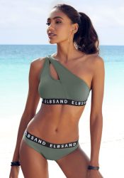 Elbsand Bustier-Bikini, mit Markenschriftzügen in Kontrastfarbe