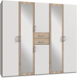 Wimex Kleiderschrank »Diver Drehtürenschrank mit Spiegel, 180, 225 o. 270cm breit«, Bestseller Schlafzimmerschrank wahlweise 3 Innenausstattungen