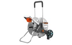 Gardena AquaRoll L Easy Metall - Metall-Schlauchwagen (Grau/Blau/Orange)