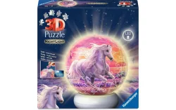 Ravensburger, Ravensburger - Puzzle-Ball Nachtlicht Pferde am Strand, Multicolor
