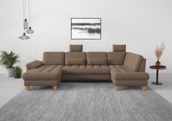sit&more Wohnlandschaft, wahlweise mit Bettfunktion, Bettkasten, Sitztiefenverstellung