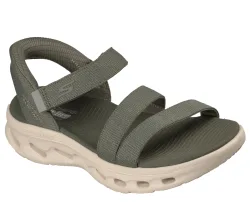 Skechers Slip-ins: Go Walk Glide-Step 2.0 - Ella Damen Sandale Grün, Damen, Größe: 37