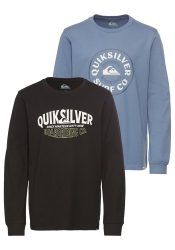 Quiksilver Langarmshirt »RUGGED AROUND LS PACK YOUTH« Packung, 2er-Pack, 2 Stk. tlg.