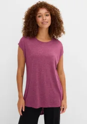 bonprix Longshirt aus Viskose-Mischunglila 32Damen