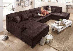 Home affaire Wohnlandschaft »Bergen«, wahlweise mit Bettfunktion