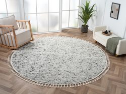 Myflair Möbel & Accessoires Hochflor-Teppich »Moroccan Rockface«, rund, modern, marokkanisches Design, meliert, flauschig weich durch Hochflor