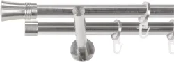 SN DECO GROUP Gardinenstange Ø 19 mm 2 läufig-läufig Fixmass;kürzbar