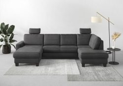 Home affaire Wohnlandschaft »Summer«, mit oder ohne Bettfunktion und Bettkasten, wengefarbene Holzfüsse