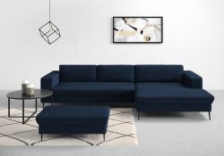 DOMO collection Ecksofa »Modica«, moderne Optik mit grosszügiger Recamiere, frei im Raum stellbar