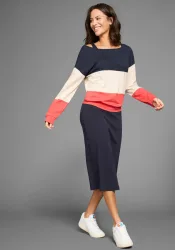 KangaROOS 2-in-1-Kleid Set, 2 Stk. tlg. mit Streifenshirt im Lagenlook