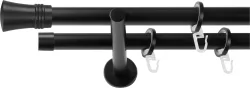 SN DECO GROUP Gardinenstange Ø 19 mm 2 läufig-läufig Fixmass;kürzbar