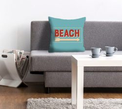 queence Dekokissen »Celine«, (1 St.), mit Schriftzug Beach