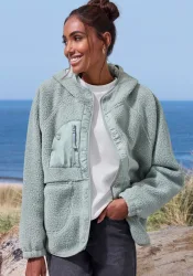 Vivance Active by Lascana Fleecejacke mit Fledermausärmeln