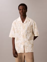 Calvin Klein Kurzarmhemd »SS CMP CLLR AP LNN R«, Mit Rundhalsausschnitt