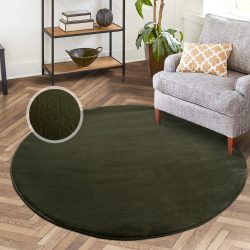 Carpet City Hochflor-Teppich »TOPIA400«, rund, besonders weich und kuschelig durch Polyester, Uni-Farben