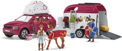 Schleich® Spielwelt »Horse Club, Abenteuer mit Auto und Pferdeanhänger (42535)«, Made in Europe