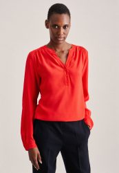 seidensticker Schlupfbluse »Schwarze Rose« Langarm V-Neck Uni