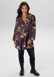 Aniston PLUS Schlupfbluse aus weich fallender Viskose - NEUE KOLLEKTION