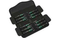 Elektronik- u. Feinmechanik Schraubendreher-Set 12teilig Wera Kraftform Micro 12 Electronics 1 Schlitz, Kreuzschlitz