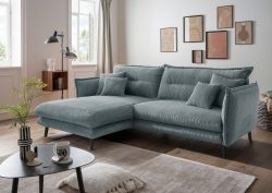 INOSIGN Ecksofa »Lazio«, inklusive 2 Stk. Wende- und 2 Stk. Zierkissen