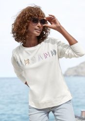 Elbsand Sweatshirt, mit Logostickerei vorne