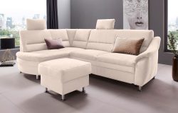 Places of Style Ecksofa »Cardoso«, Federkern, wahlweise mit Bett, Schubkasten