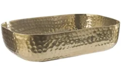 Schale 23x15.5cm, H6cm, gehämmert