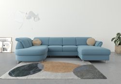 sit&more Wohnlandschaft, wahlweise mit Bettfunktion, Bettkasten und Kopf- und Armteilverstellung