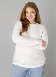 Base Level Curvy Strickpullover »Yanara«, mit Wolle und Elasthan