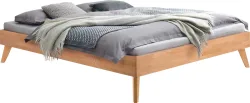 Hasena Bett Ivana Braun Holz 200 x 200 cm - Farbe: eiche - Bett