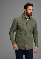 Arizona Langarmhemd, im Western-Stil