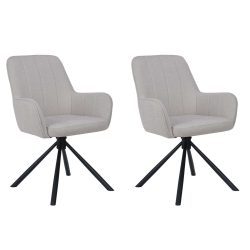 GOODproduct Esszimmerstuhl »Flaurent« () 2 Stk.gepolsterte Rückenlehne, Armlehne und Sitzfläche, Sitzhöhe 50 cm