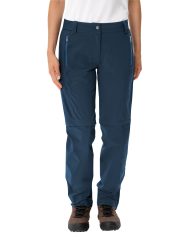 Vaude Damen Farley Stretch Zo T-Zip II Hose (Größe XXS, blau)