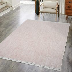 Carpet City Teppich »CLASICO 0052«, rechteckig, Kurzflor, Fransen, Meliert, Boho-Stil, Wohnzimmer