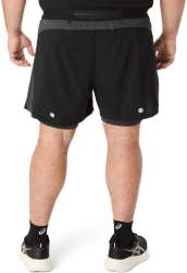ASICS Herren Laufshort Road 2in1 5in schwarz | XL