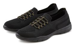 LASCANA Sneaker, Slip In bequem zum Reinschlüpfen aus leichtem Meshmaterial vegan