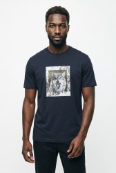 BOSS ORANGE T-Shirt »Te lupo«, runder Ausschnitt, regular fit, Fotodruck